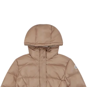Moncler Bellevue Belted Hooded Down Coat #MT-2009 Brown