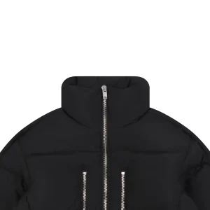 Mxxcler Jayel Triple-Zip Down Jacket Black