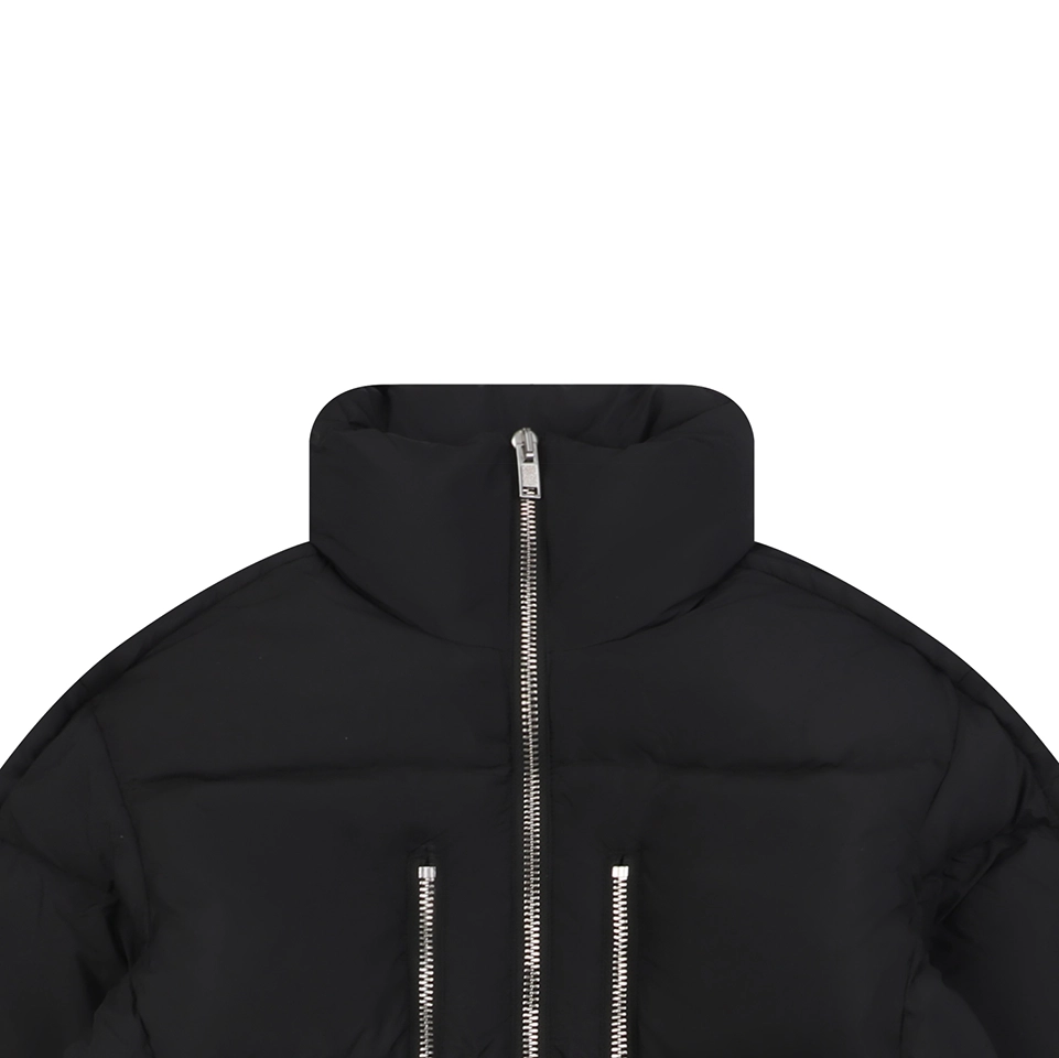 Mxxcler Jayel Triple-Zip Down Jacket Black
