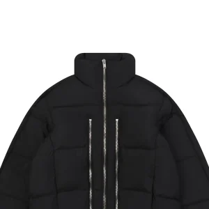 Mxxcler Jayel Triple-Zip Down Jacket Black