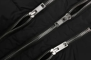 Mxxcler Jayel Triple-Zip Down Jacket Black Lining