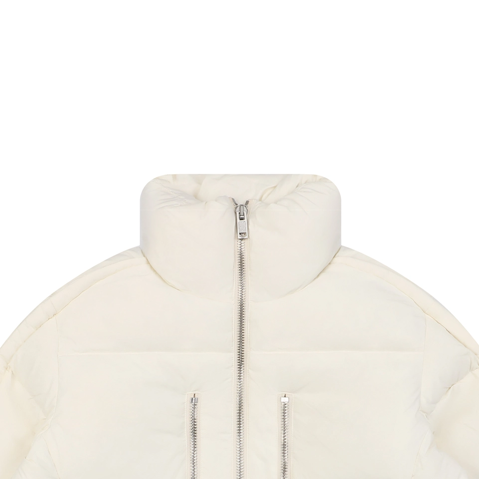Mxxcler Jayel Triple-Zip Down Jacket White