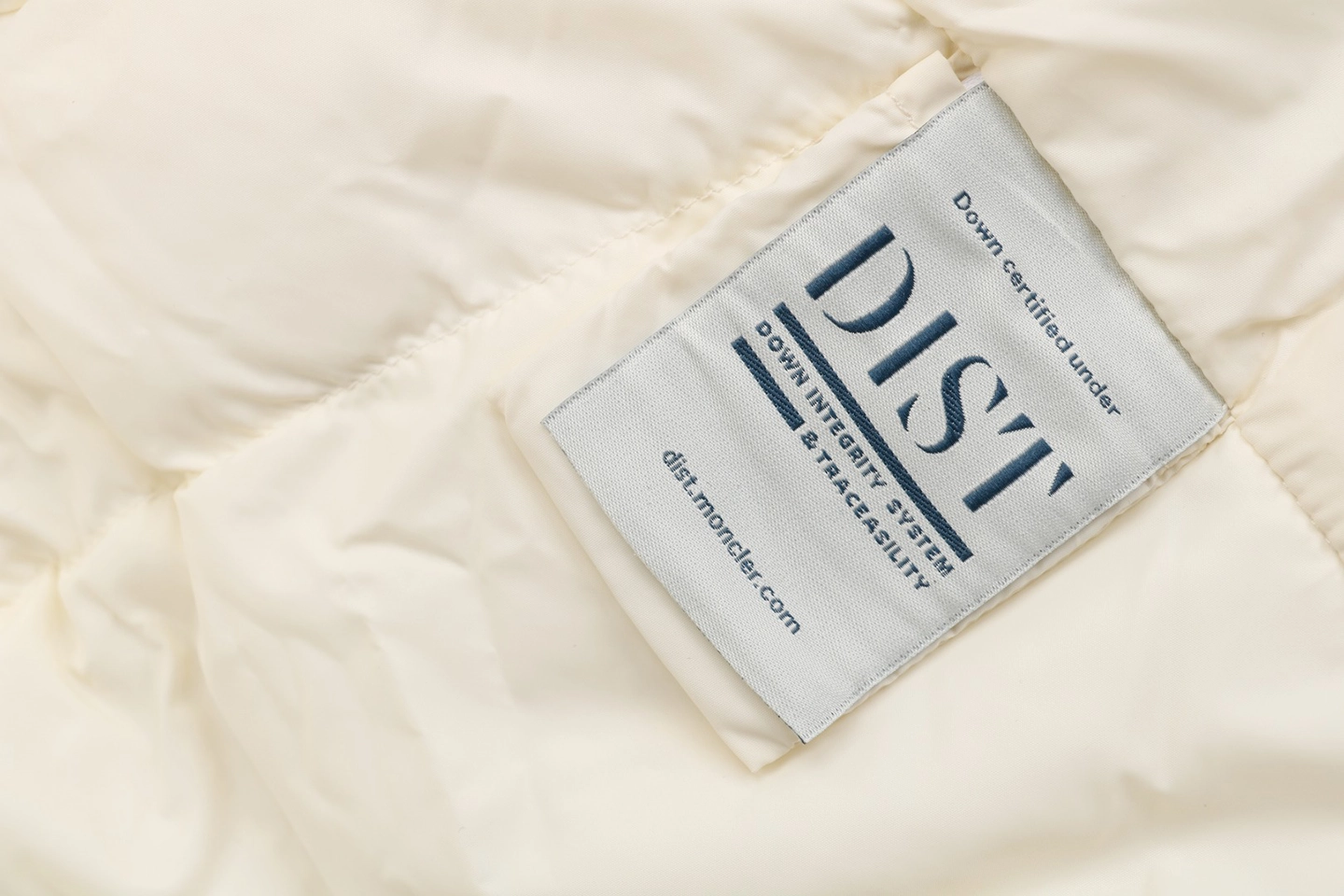 Mxxcler Jayel Triple-Zip Down Jacket White Wash label