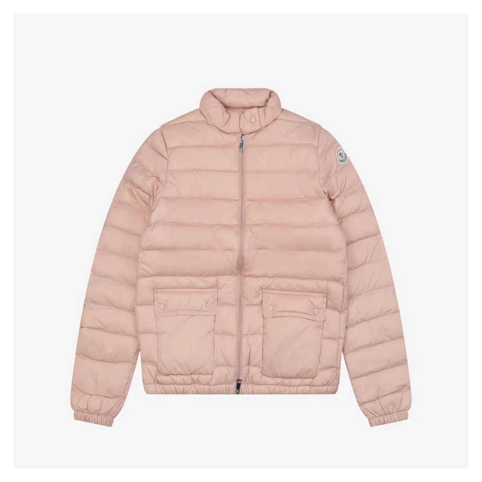 Moncler Lans Lightweight Quilted Down Jacket #MT-529 Pink Front view