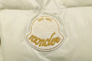 Mxxcler Abbadia Short Quilted Down Jacket #MT-2066 White Brand label