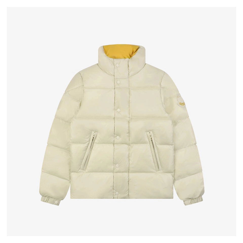 Mxxcler Abbadia Short Quilted Down Jacket #MT-2066 White Front view