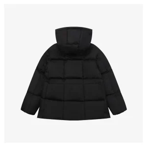Mxxcler Agneux Cinched-Waist Hooded Down Jacket Black Back view