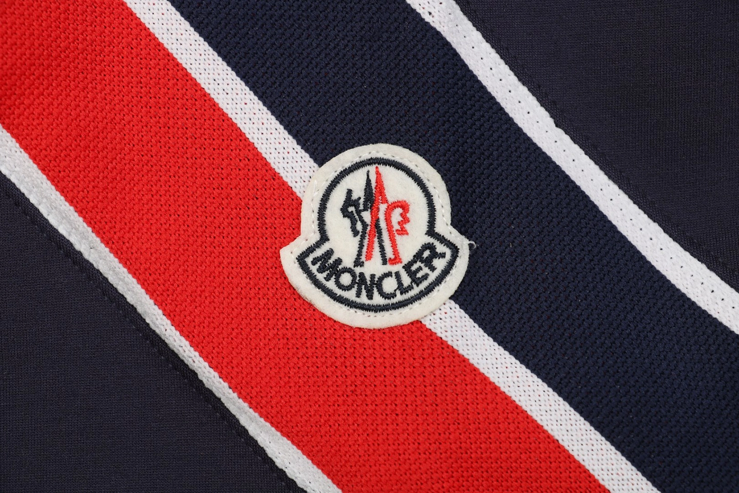 Mxxcler Arm Tape MK Embroidered Zip Jacket Brand label