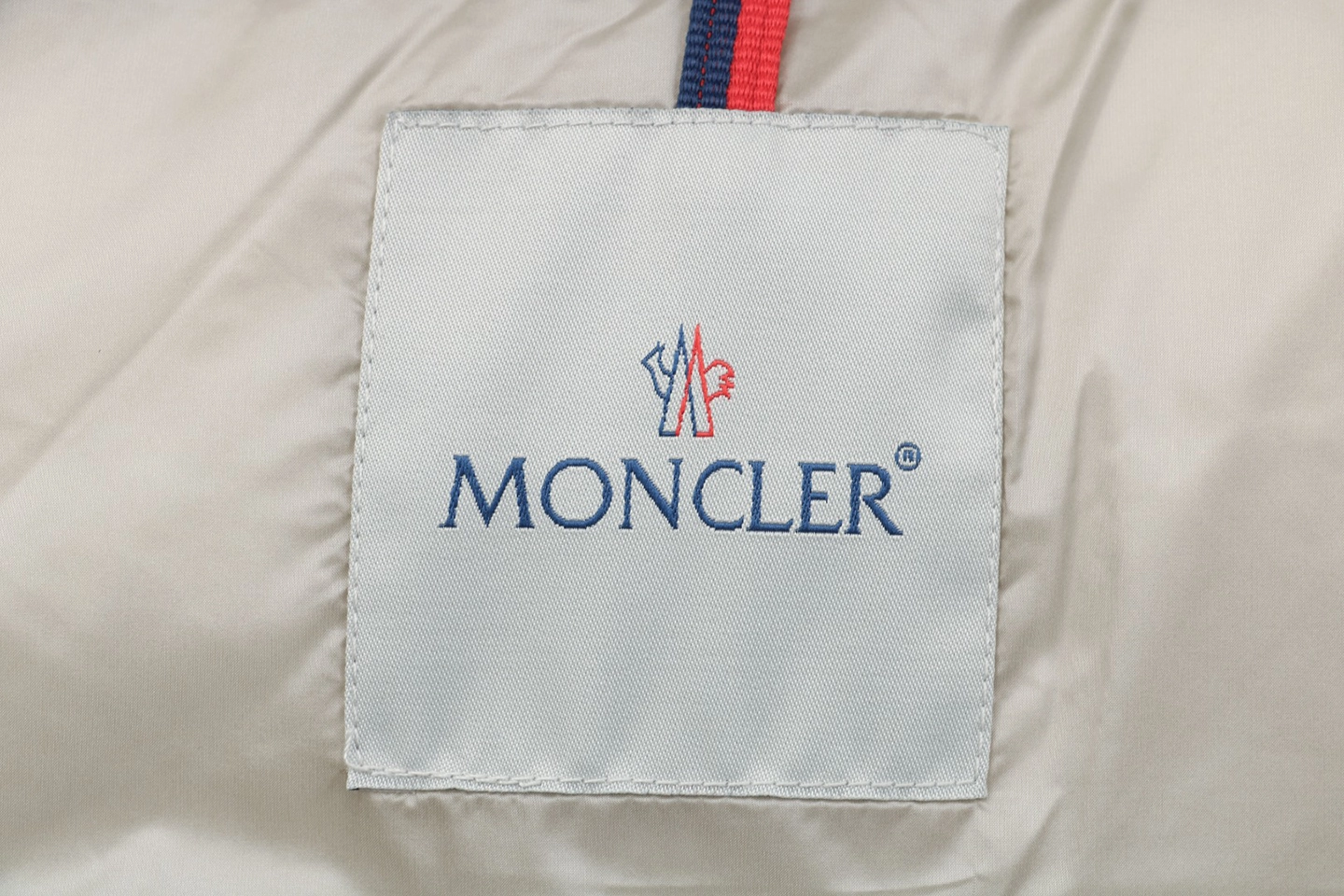 Mxxcler Avoce Cinched-Waist Hooded Down Jacket #MX-006 Grey Brand label