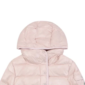 Mxxcler Barante Glossy Cinched-Waist Hooded Down Jacket #MX-005 Pink