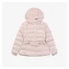 Mxxcler Barante Glossy Cinched-Waist Hooded Down Jacket #MX-005 (Pink/White/Black)