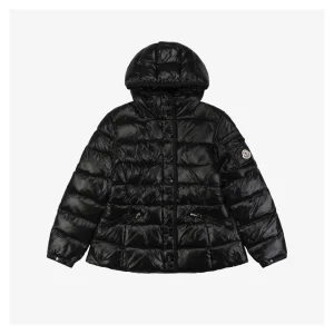 Mxxcler Barante Glossy Cinched-Waist Hooded Down Jacket #MX-00527.jpeg