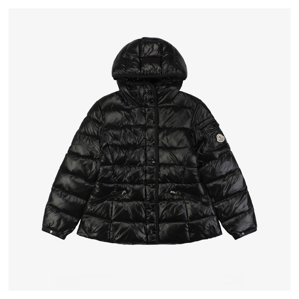 Mxxcler Barante Glossy Cinched-Waist Hooded Down Jacket #MX-00527.jpeg