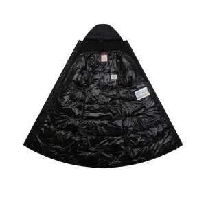 Mxxcler Chamer Long Hooded Down Jacket Black Lining