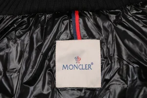 Mxxcler Chamer Long Hooded Down Jacket Black Brand label