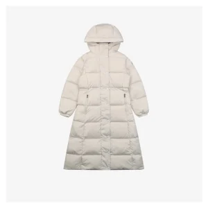Mxxcler Chamer Long Hooded Down Jacket White Front view