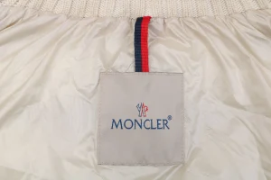 Mxxcler Chamer Long Hooded Down Jacket White Brand label