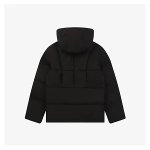 Mxxcler Fusain Short Down Puffer Jacket Black Back view