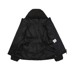 Mxxcler Fusain Short Down Puffer Jacket Black Lining