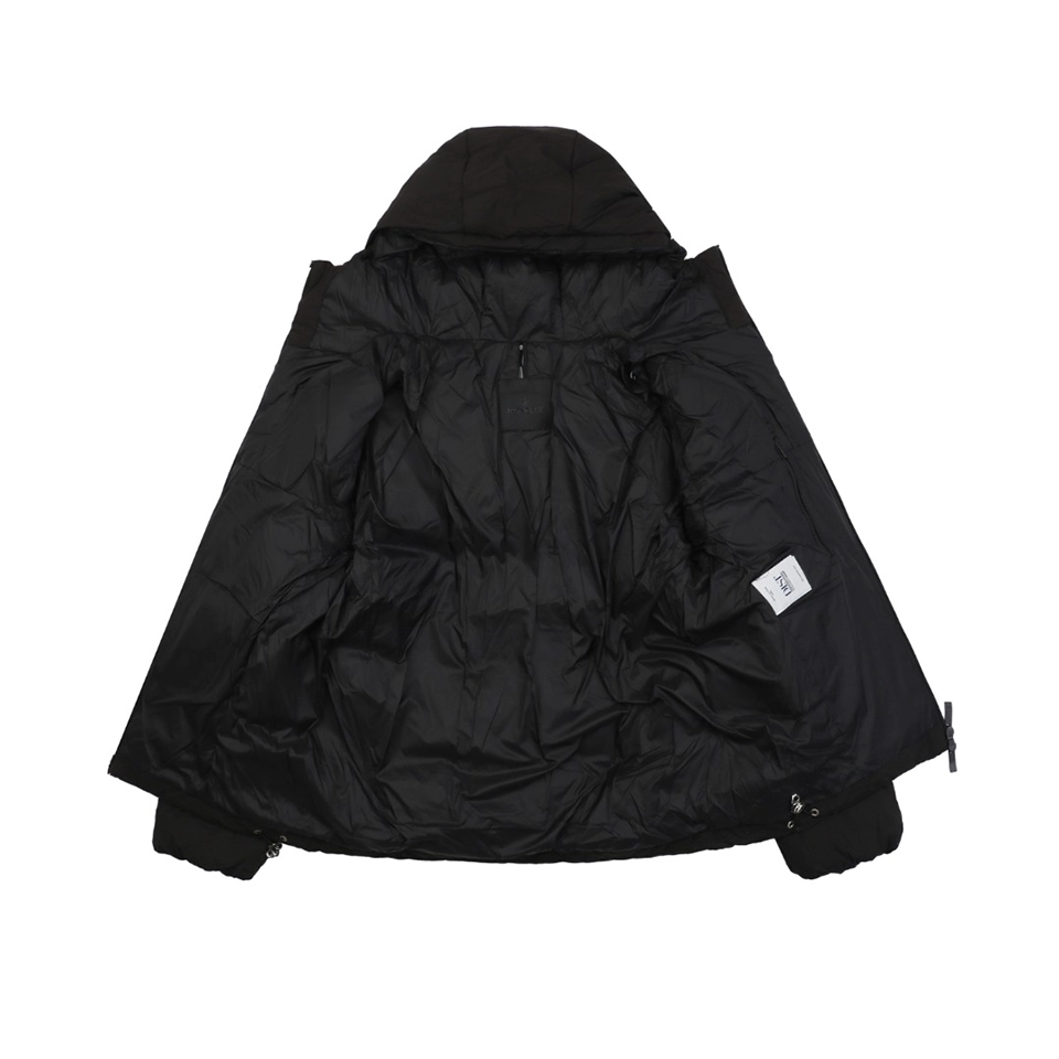 Mxxcler Fusain Short Down Puffer Jacket Black Lining