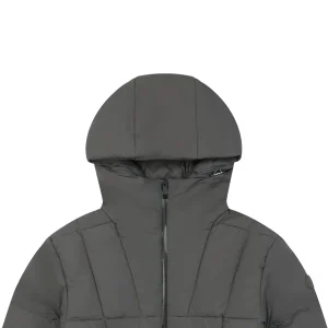 Mxxcler Fusain Short Down Puffer Jacket Grey