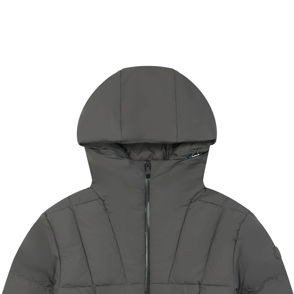 Mxxcler Fusain Short Down Puffer Jacket Grey