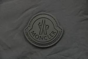 Mxxcler Fusain Short Down Puffer Jacket Grey Brand label