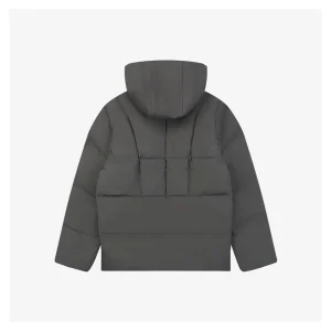 Mxxcler Fusain Short Down Puffer Jacket Grey Back view