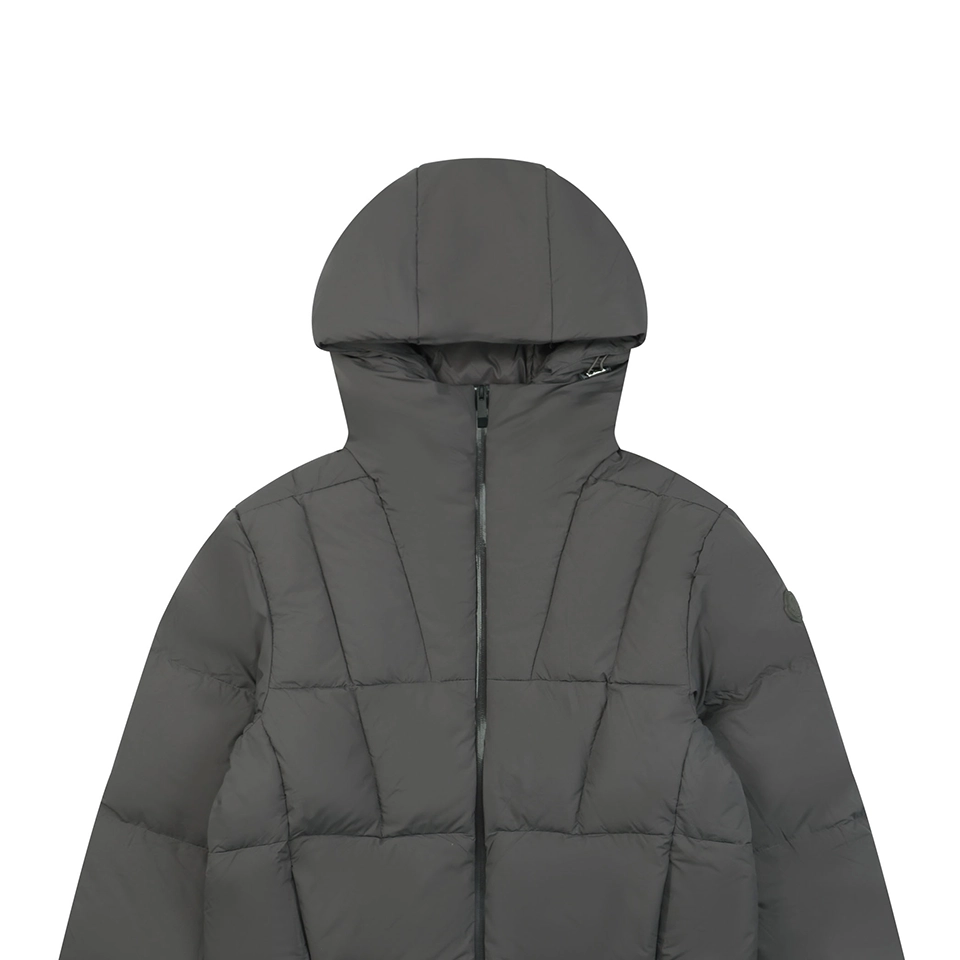 Mxxcler Fusain Short Down Puffer Jacket Grey