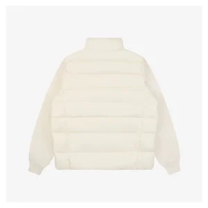 Mxxcler Irregular Panel Quilted Down Jacket White Back view