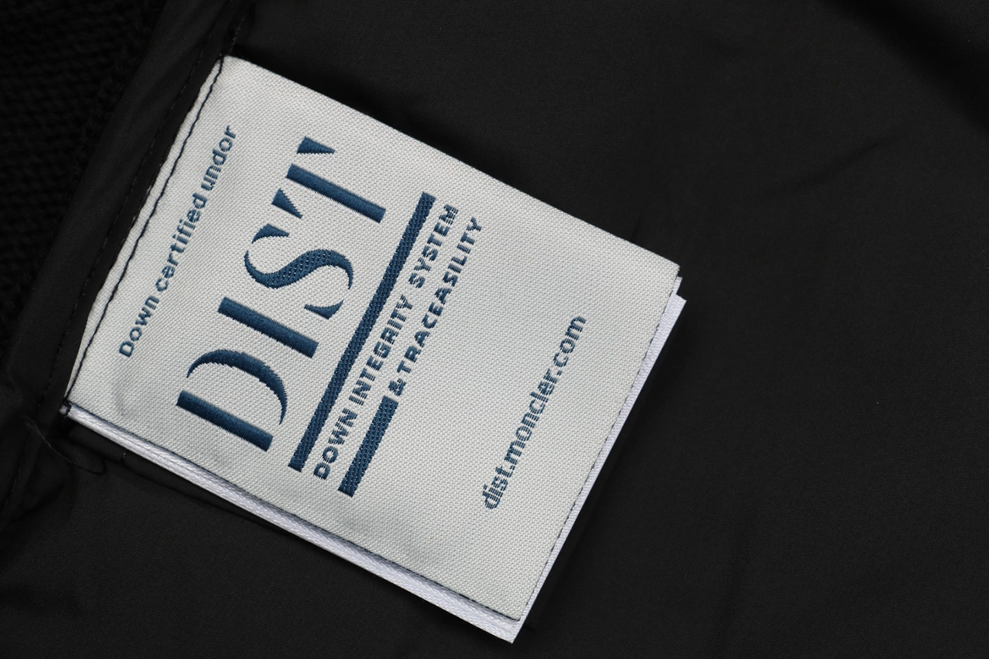 Mxxcler Knit Sleeve Down with Logo Patch Jacket Black Wash label