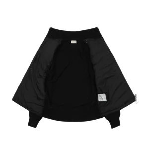 Mxxcler Knit Sleeve Down with Logo Patch Jacket Black Lining