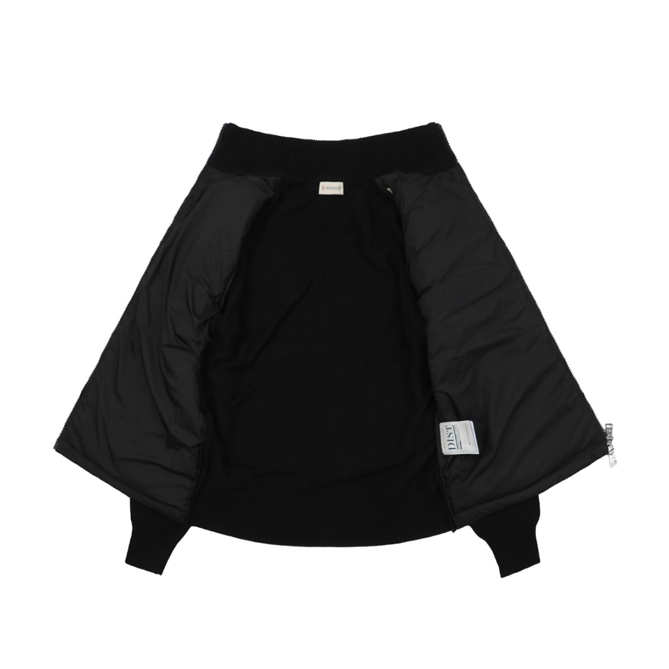 Mxxcler Knit Sleeve Down with Logo Patch Jacket Black Lining