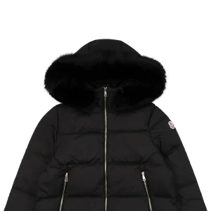 Mxxcler Laichefur Fur-Trim Hooded Down Jacket #MX-31 Black