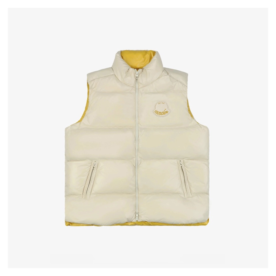 Mxxcler Lipsi Lightweight Duck Down Vest #MT-2065 White Front view