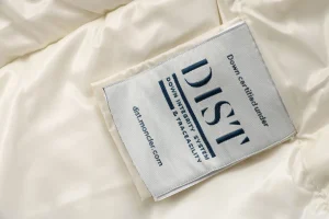 Mxxcler Long Hooded Down with Fur Trim Jacket White Wash label