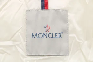 Mxxcler Long Hooded Down with Fur Trim Jacket White Brand label