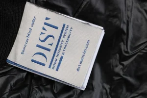 Mxxcler Quilted Pocket Mixed-Fabric Down Jacket #MS-934 Wash label