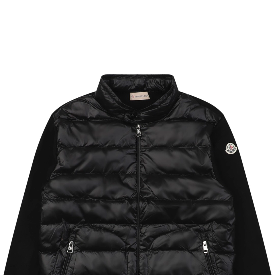 Mxxcler Quilted Pocket Mixed-Fabric Down Jacket #MS-934