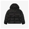 Mxxcler Rooster Arm Logo Hooded Down Jacket (Black/Navy)