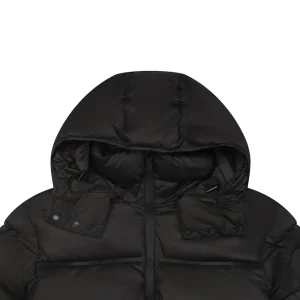 Mxxcler Rooster Arm Logo Hooded Down Jacket