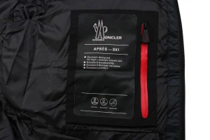 Mxxcler Rooster Arm Logo Hooded Down Jacket Brand label