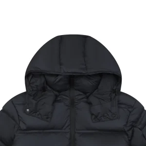 Mxxcler Rooster Arm Logo Hooded Down Jacket