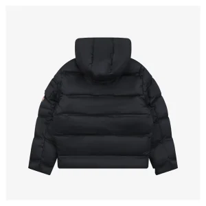 Mxxcler Rooster Arm Logo Hooded Down Jacket Back view