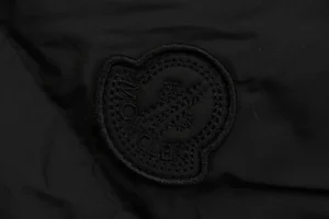 Mxxcler Vouglans Stand Collar Wide-Fit Down Jacket Black Brand label