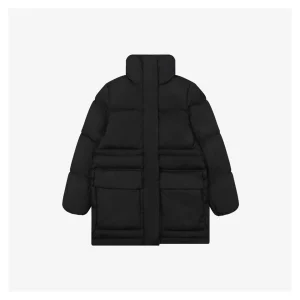 Mxxcler Vouglans Stand Collar Wide-Fit Down Jacket Black Front view