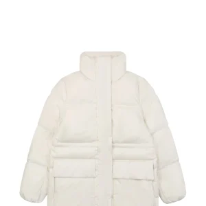 Mxxcler Vouglans Stand Collar Wide-Fit Down Jacket White