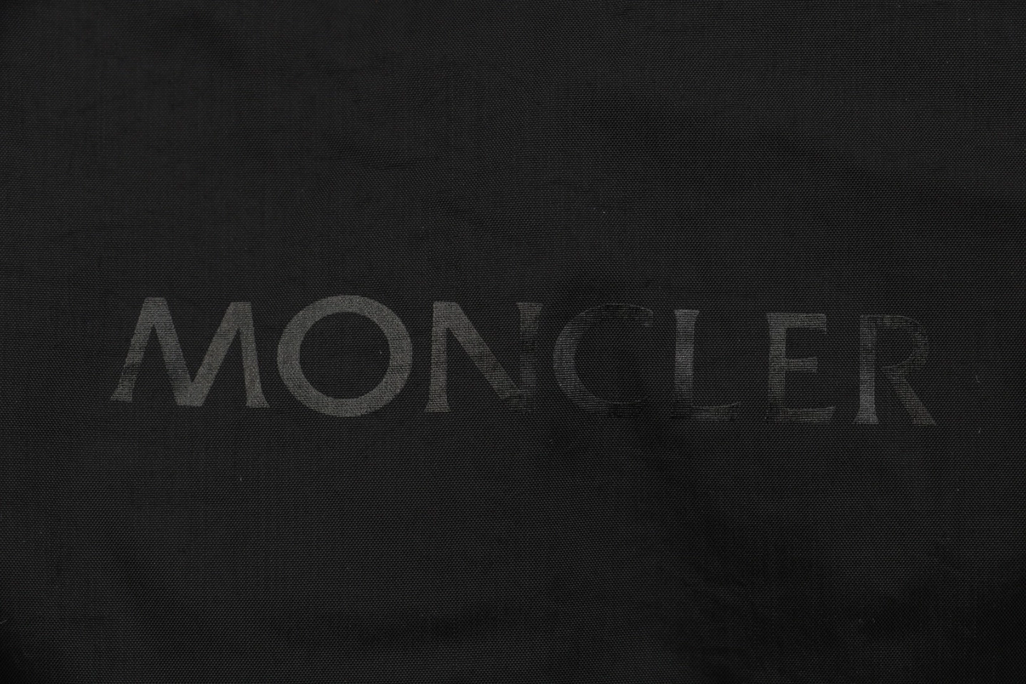 Mxxcler x 1017 ALYX 9SM Triple-Zip Hooded Down Jacket Black Brand label