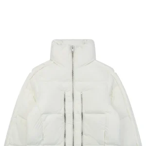 Mxxcler x Willow Smith Triple-Zip Down Jacket #MX-008 White