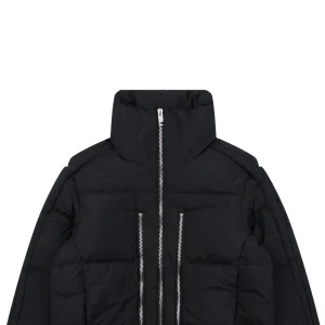 Mxxcler x Willow Smith Triple-Zip Down Jacket #MX-008 Black